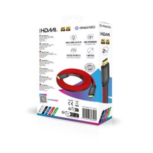 Oniverse 3701417803488 HDMI kabel 2 m HDMI Type A (Standaard) Rood