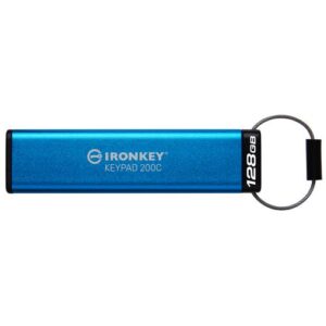 Kingston Technology IronKey 128GB USB-C Keypad 200C, FIPS 140-3 Lvl 3 (aangevraagd) AES-256