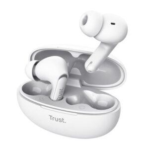 Trust Yavi Headset True Wireless Stereo (TWS) In-ear Oproepen/muziek USB Type-C Bluetooth Wit