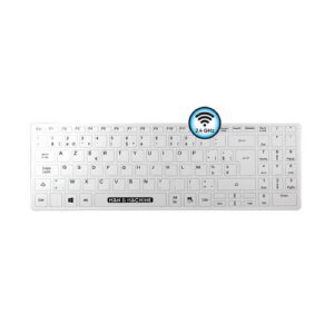 Man & Machine Its Cool Flat Wireless toetsenbord Universeel USB AZERTY Belgisch Wit