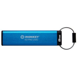 Kingston Technology IronKey 8GB USB-C Keypad 200C, FIPS 140-3 Lvl 3 (aangevraagd) AES-256