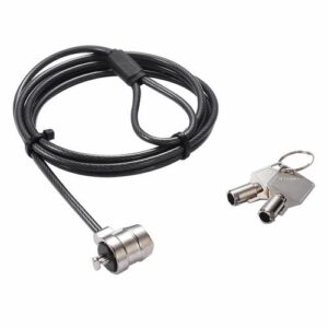 DICOTA D30971 kabelslot Zwart, Zilver 2 m