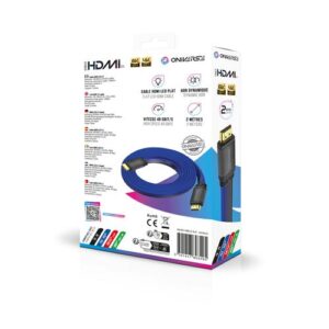 Oniverse 3701417803495 HDMI kabel 2 m HDMI Type A (Standaard) Blauw