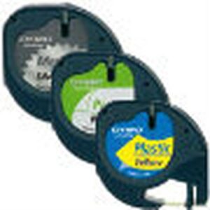 DYMO LetraTag assorted 3 pack labelprinter-tape