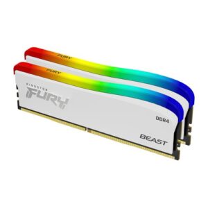 Kingston Technology FURY Beast 16GB 3600MT/s DDR4 CL17 DIMM (Set van 2) White RGB SE