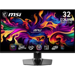 MSI MPG 321URX QD-OLED computer monitor 80 cm (31.5") 3840 x 2160 Pixels 4K Ultra HD Zwart